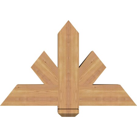 Ekena Millwork Kennewick Timber Gable Bracket, Western Red Cedar, 36"W x 23"H x 5 1/2"D x 5 1/2"F, 15/12 Pitch GBW036X23X0606KEN00SWR